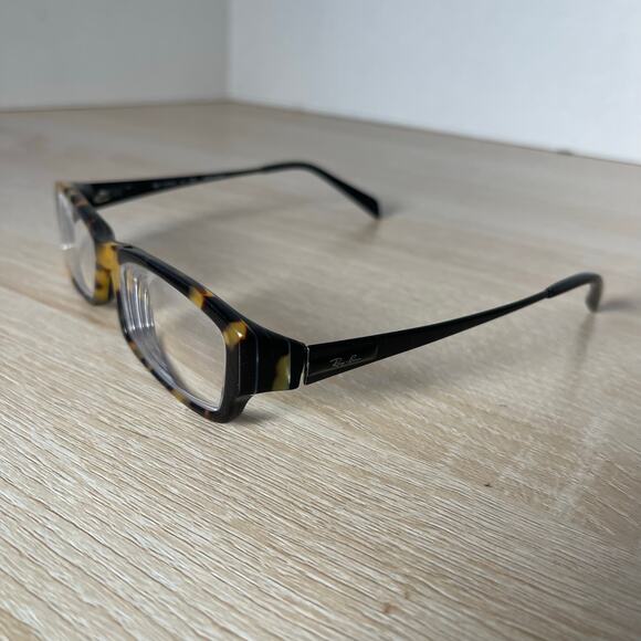 Ray-Ban RB5136 2290 Eyeglasses Tortoise Shell Black Frames Titanium 53-16-130 - Picture 3 of 8